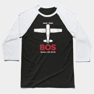 Boston Airport Baseball T-Shirt